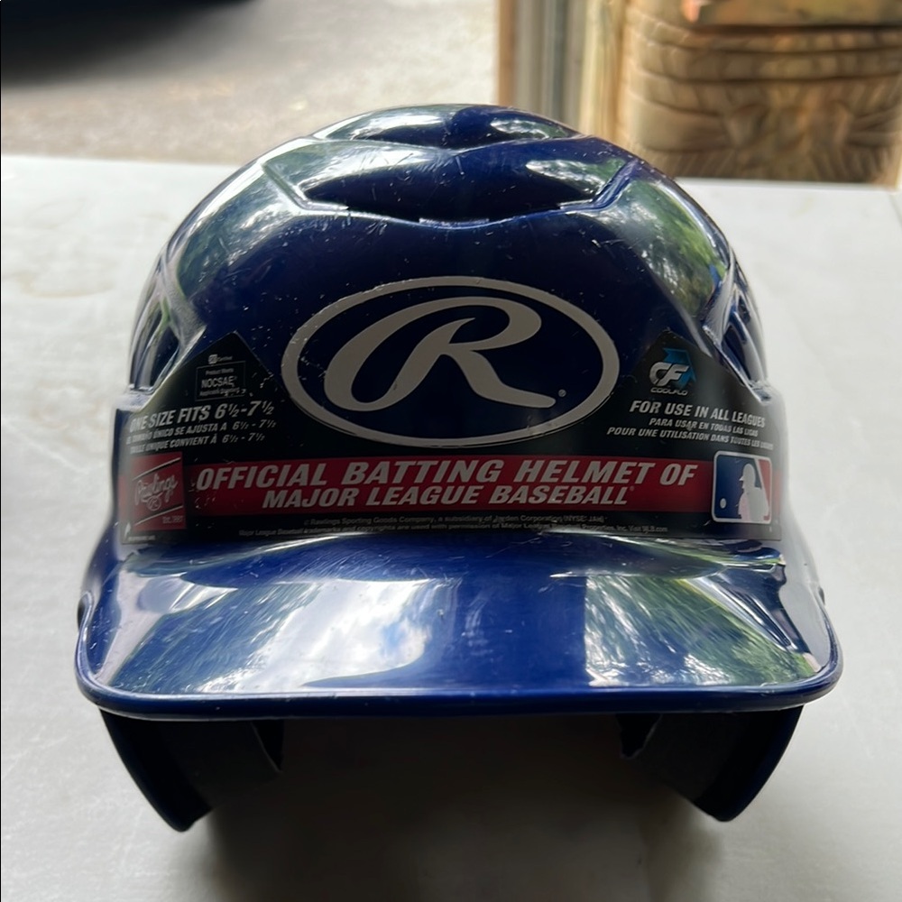 Rawlings Blue Baseball Helmet
